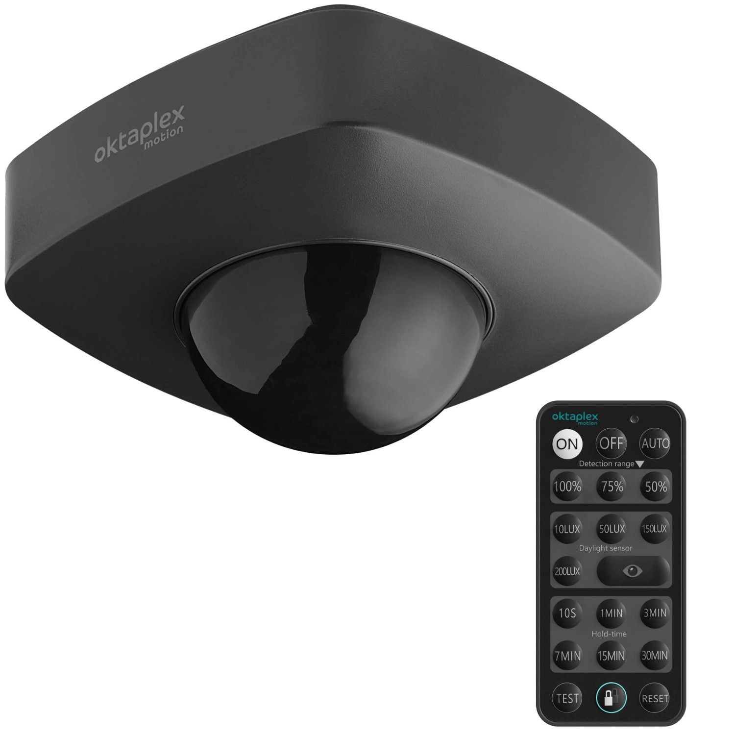 Oktaplex Tim Außen Bewegungsmelder 360° Decke inkl. Fernbedienung IP65 230V günstig online kaufen