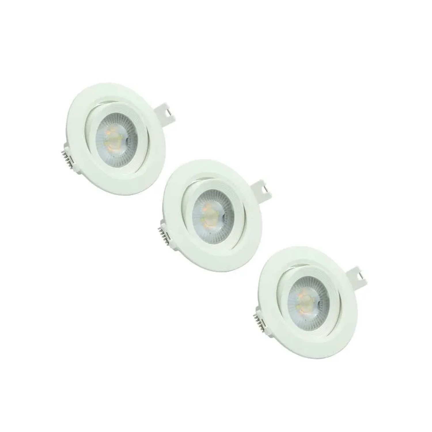 LUXULA 3er Set LED Downlight Einbauleuchte Einbauspot Schwenkbar CCT 7W 718 günstig online kaufen
