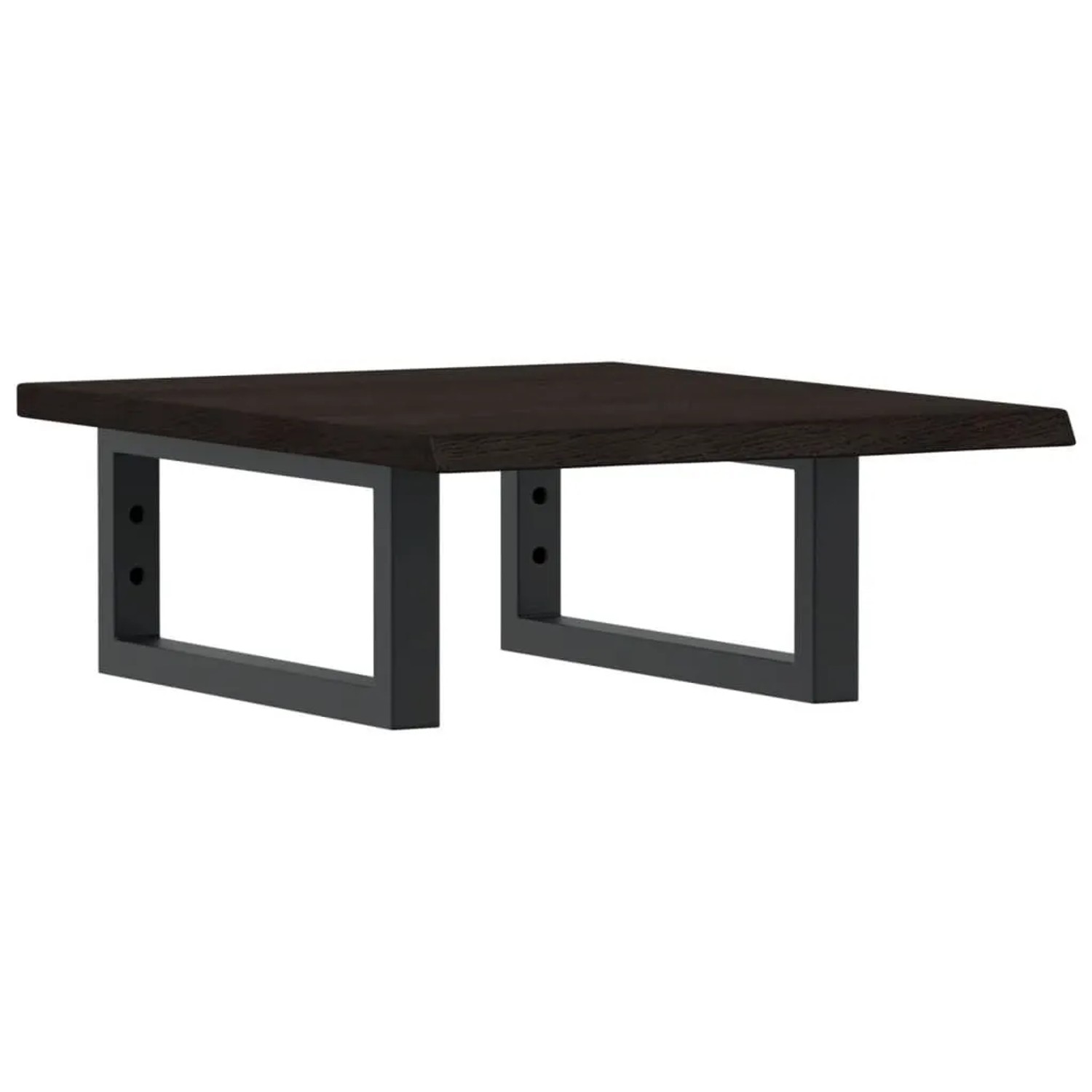 vidaXL Waschtischplatte mit Halterung Stahl und Massivholz Eiche 3302573 günstig online kaufen