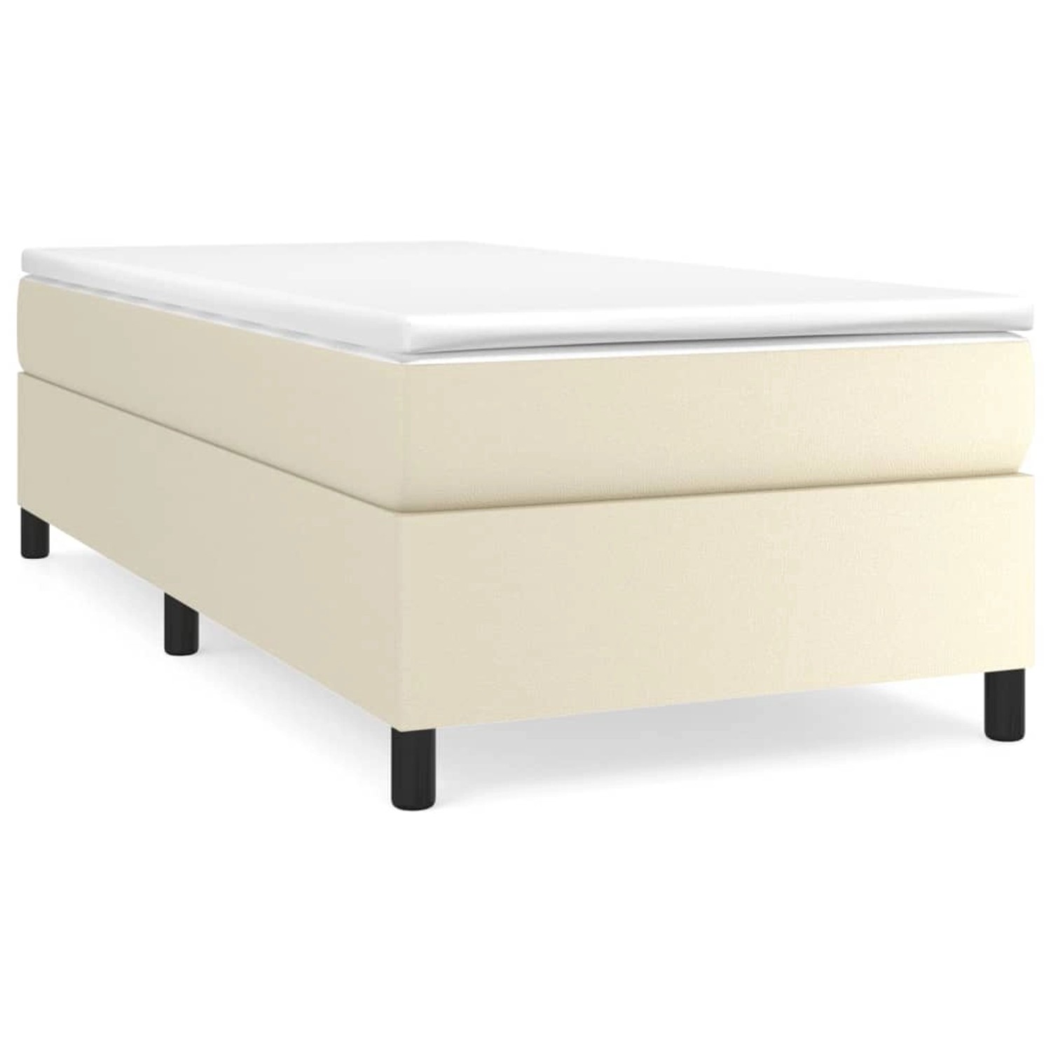 vidaXL Bettgestell Creme 90x200 cm Kunstleder 3121025 günstig online kaufen
