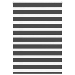 vidaXL Doppelrollo Schwarz 100x100 cm Stoffbreite 95,9 cm Polyester 4014209