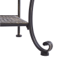 Beliani Badezimmerregal PAVONA Schwarz 50x94x170_8