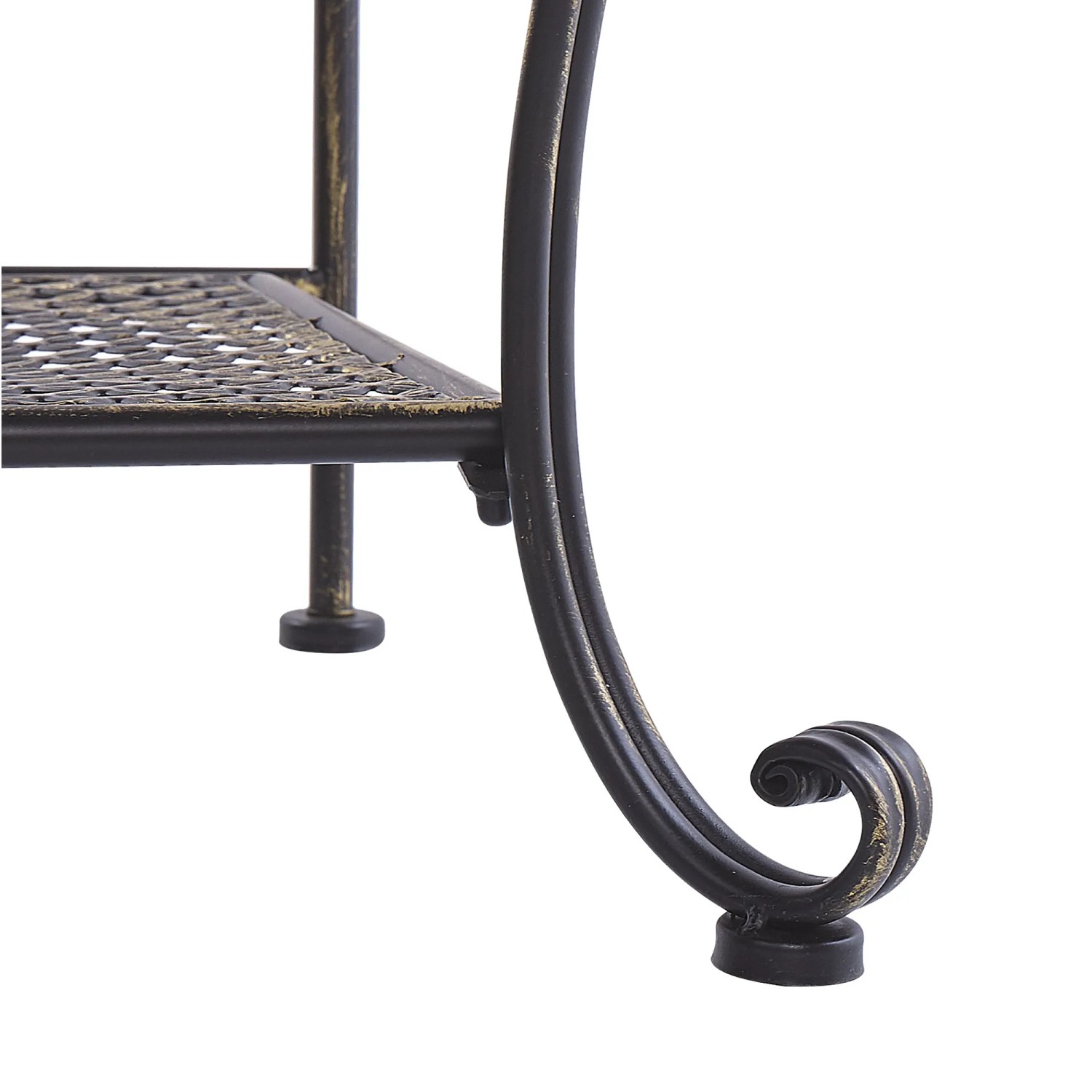 Beliani Badezimmerregal PAVONA Schwarz 50x94x170_8