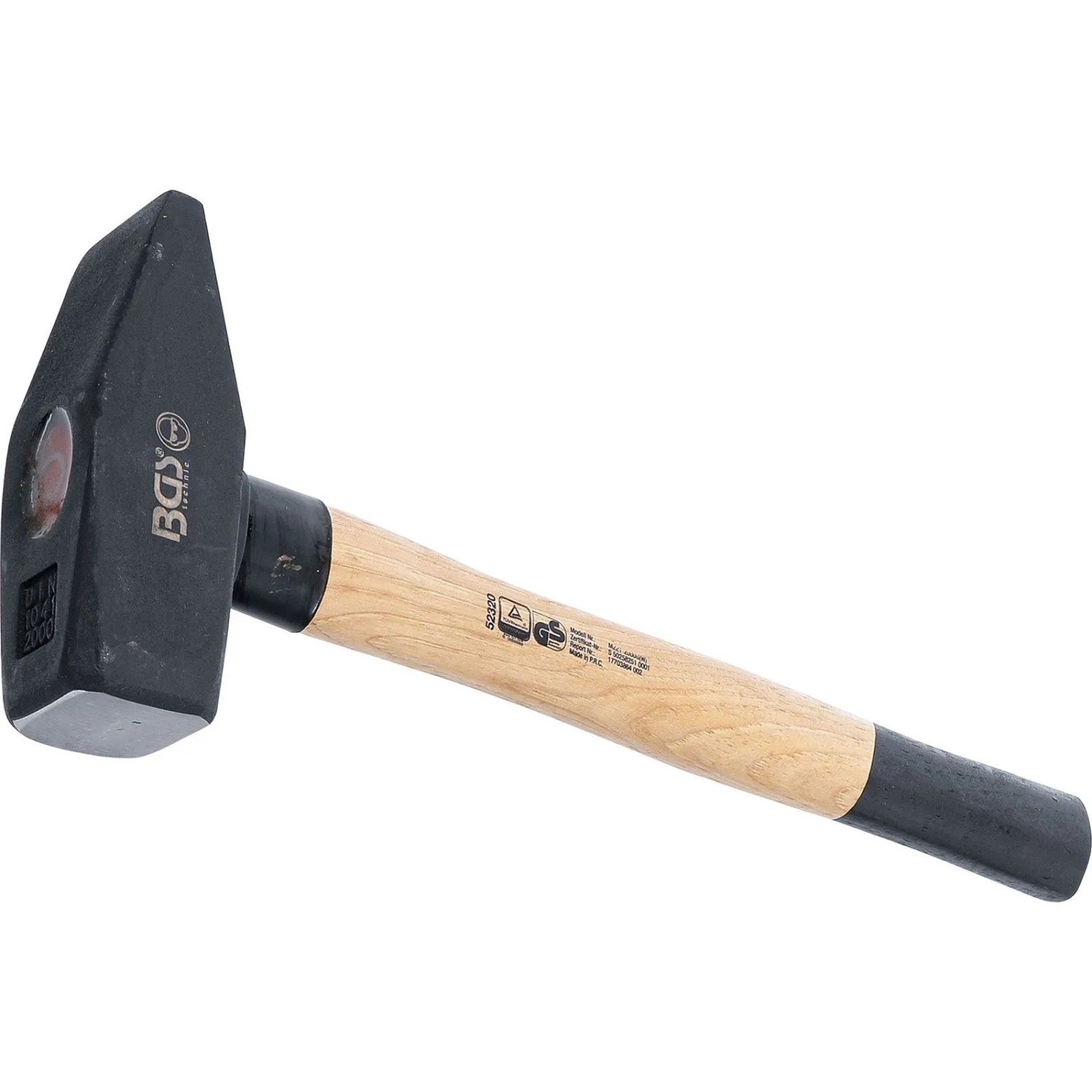BGS Schlosserhammer Hickory Stiel DIN 1041 2 000 G 52320
