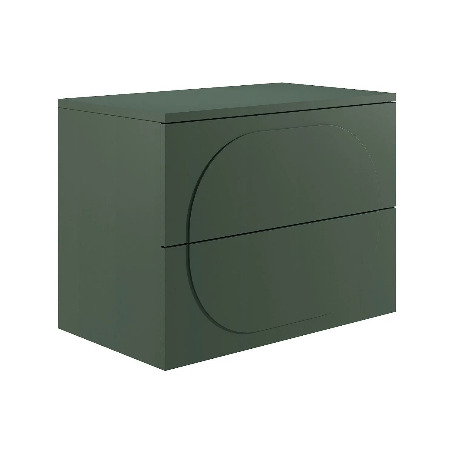 Vente-unique Waschbeckenunterschrank Vutoma Grün 80 cm