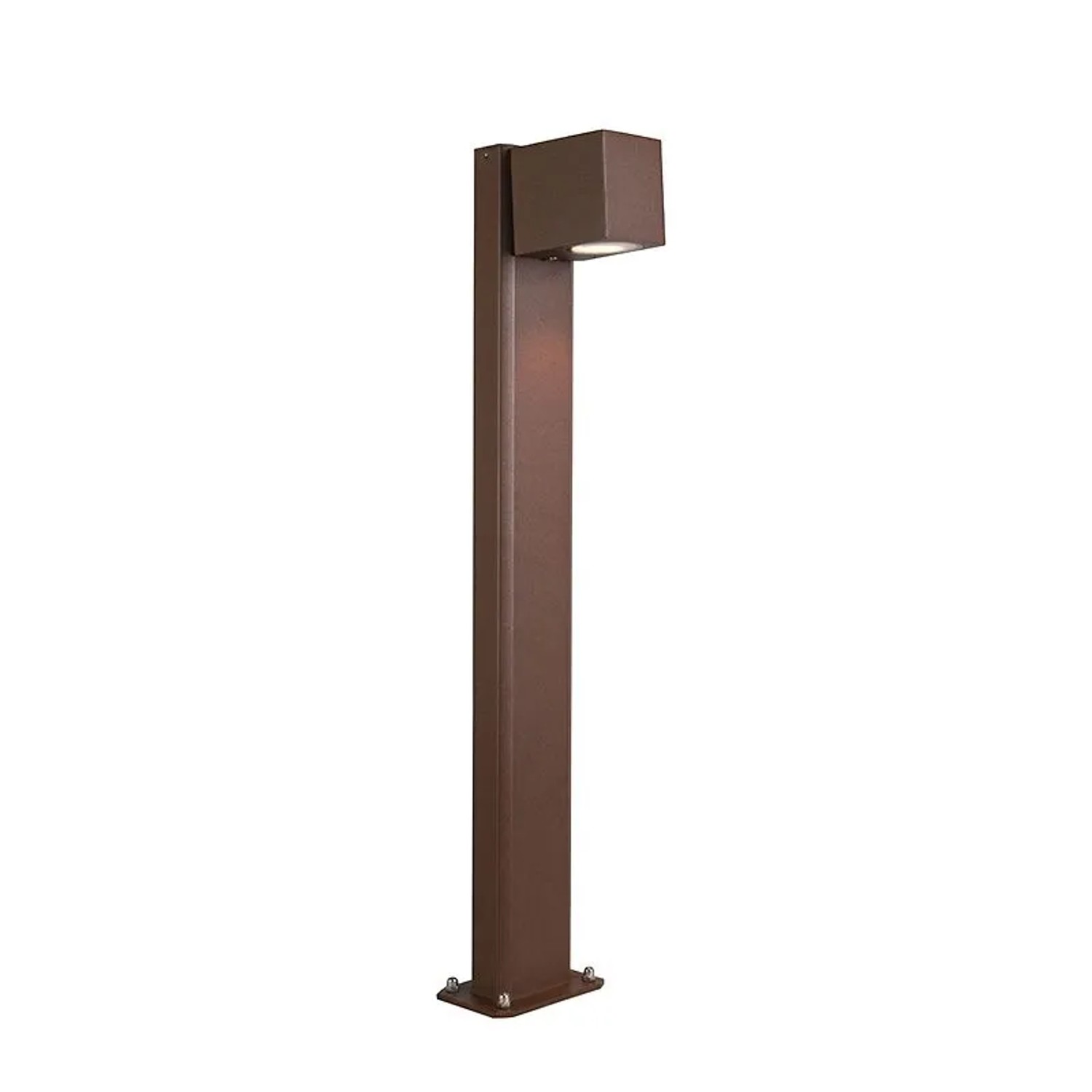 QAZQA Smarte Außen Stehleuchte RostBraun 65 cm IP44 inkl  WiFi GU10 Baleno