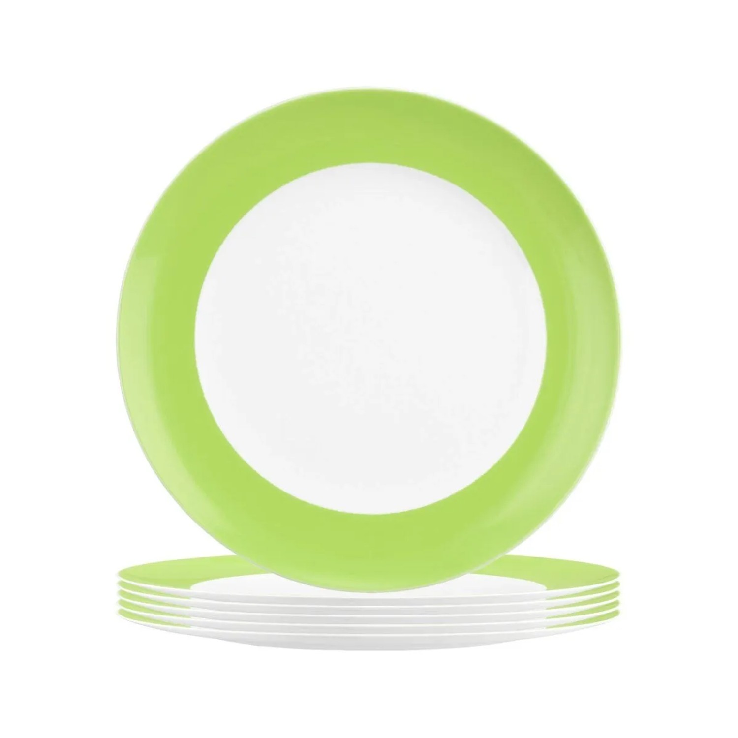 Seltmann Weiden Liberty Pure Colors Frühstücksteller 22,5 cm 6er Set Lime Green