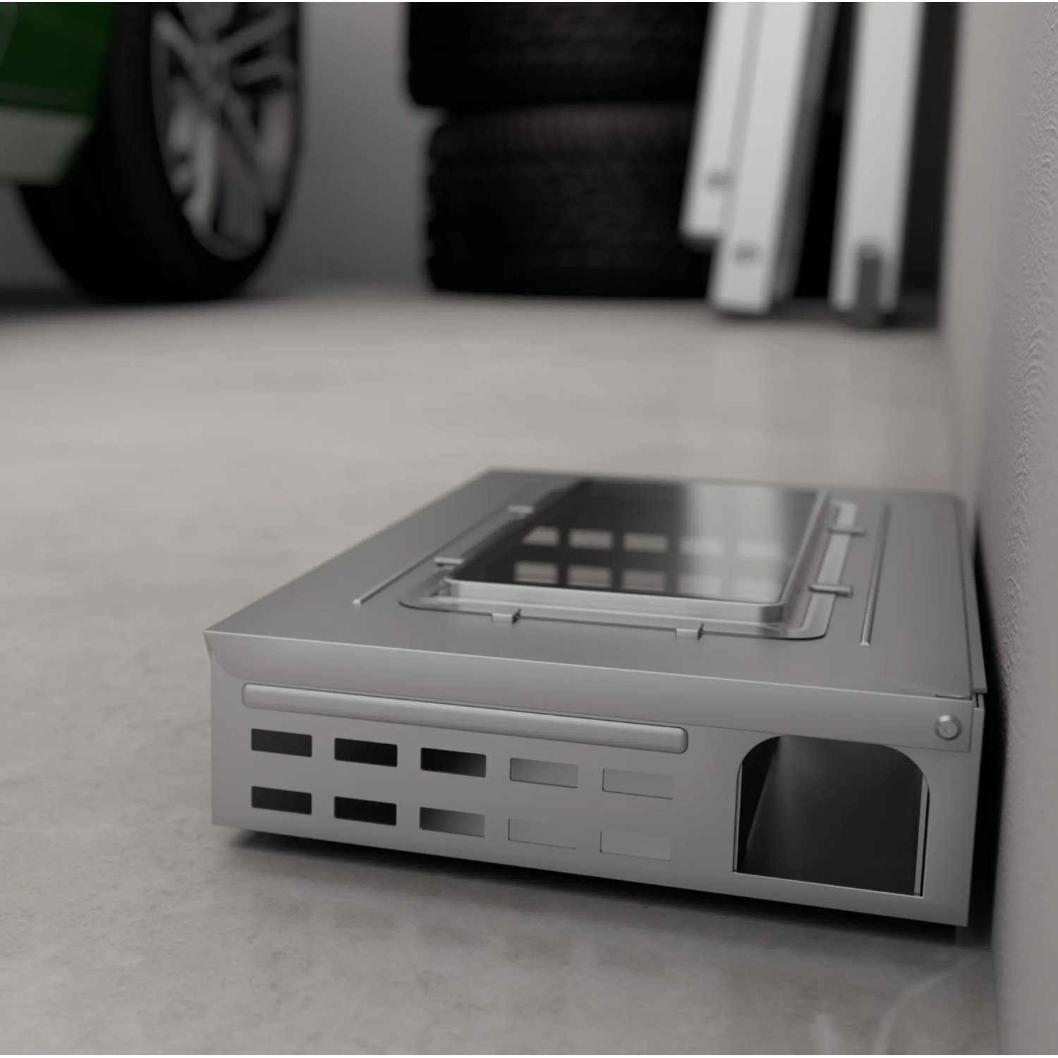 Windhager Maus-Lebendfalle Mehrfachfang aus Metall, mit Sichtfenster und zwei Eingängen.