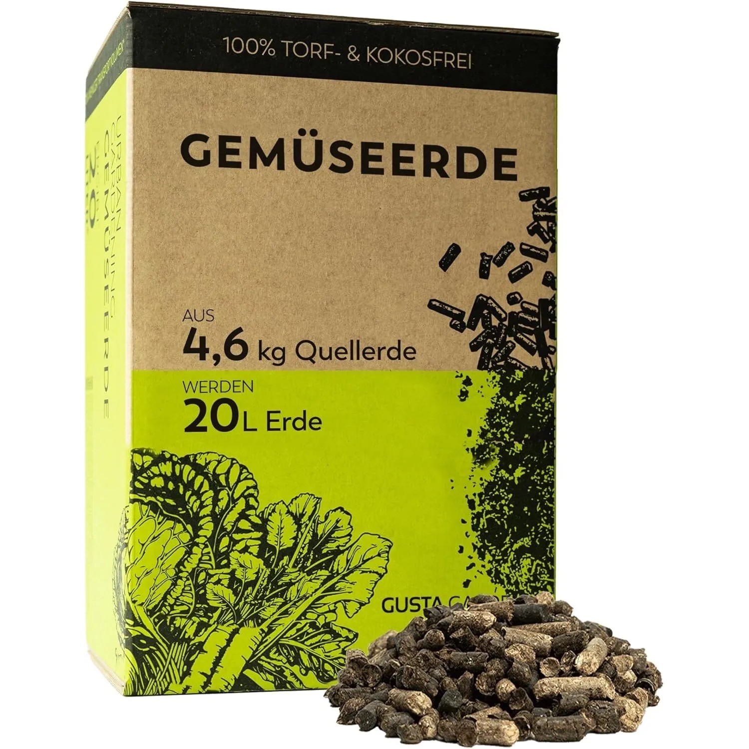 Gusta Garden Urban Gardening Gemüseerde und Tomatenerde mit Langzeitdünger 20L
