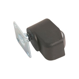 Walzenrolle mit Platte, Ø 25mm, 50kg Traglast, für Möbel und Geräte.