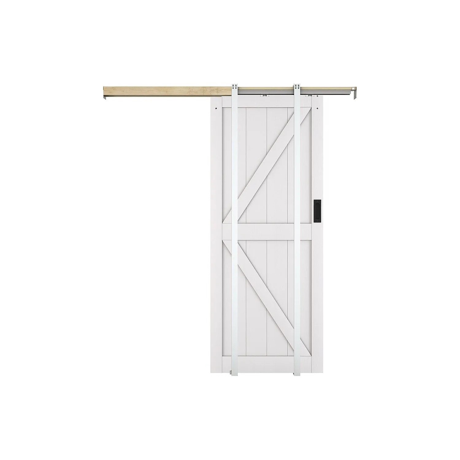 Vente-unique Schiebetür Nefara Weiß 93 cm