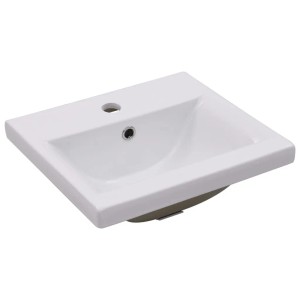 vidaXL Einbauwaschbecken 42x39x18 cm Keramik Weiß 145060