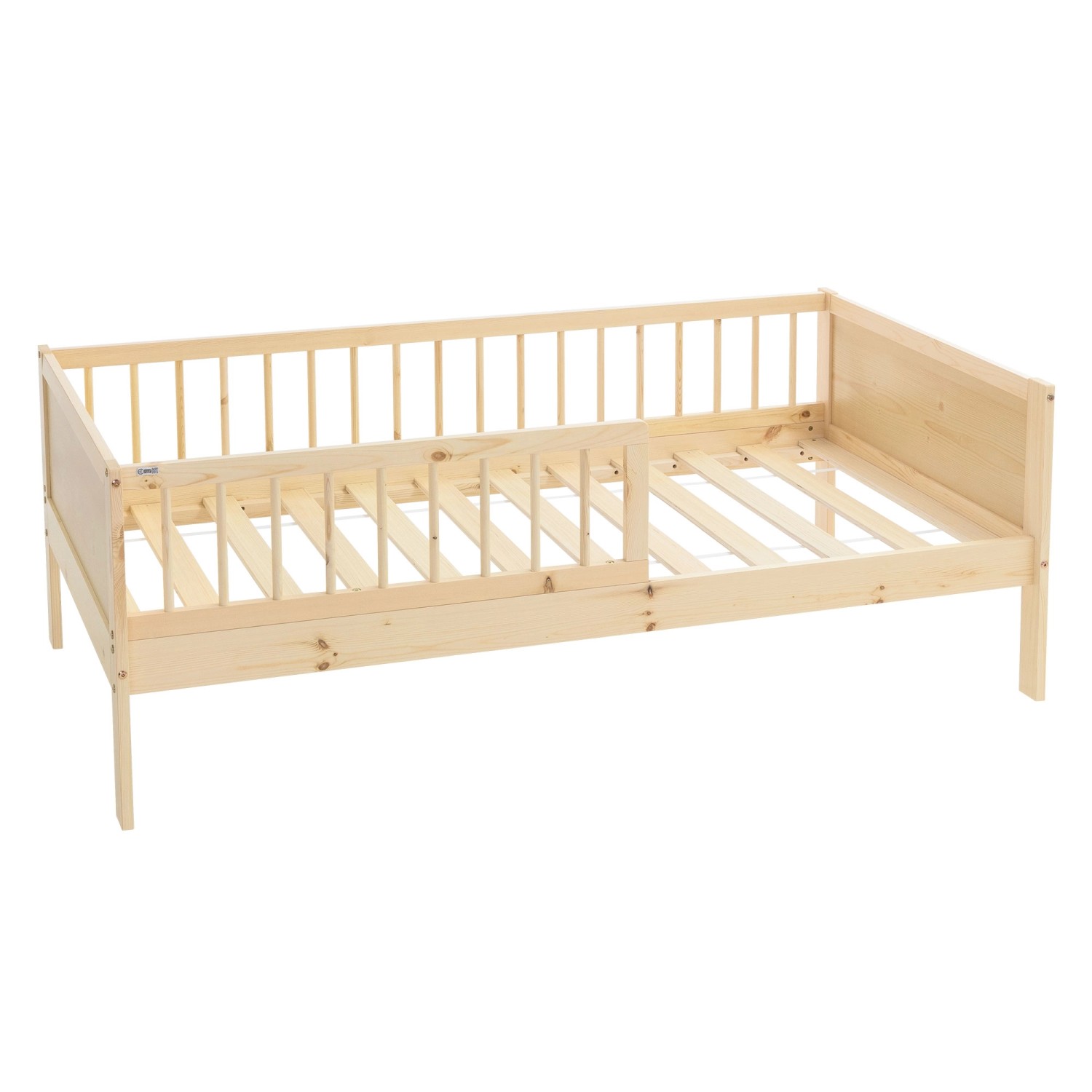 ML-Design Kinderbett 80x160 cm Natur Kinder Einzelbett mit Lattenrost günstig online kaufen