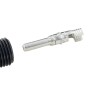 Schwaiger Solar-Stecker/Kupplung-Set, Einzelteile in Nahaufnahme.