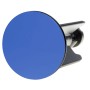 Blauer Sanilo Waschbeckenstöpsel für alle Standard-Waschbecken, höhenverstellbar.