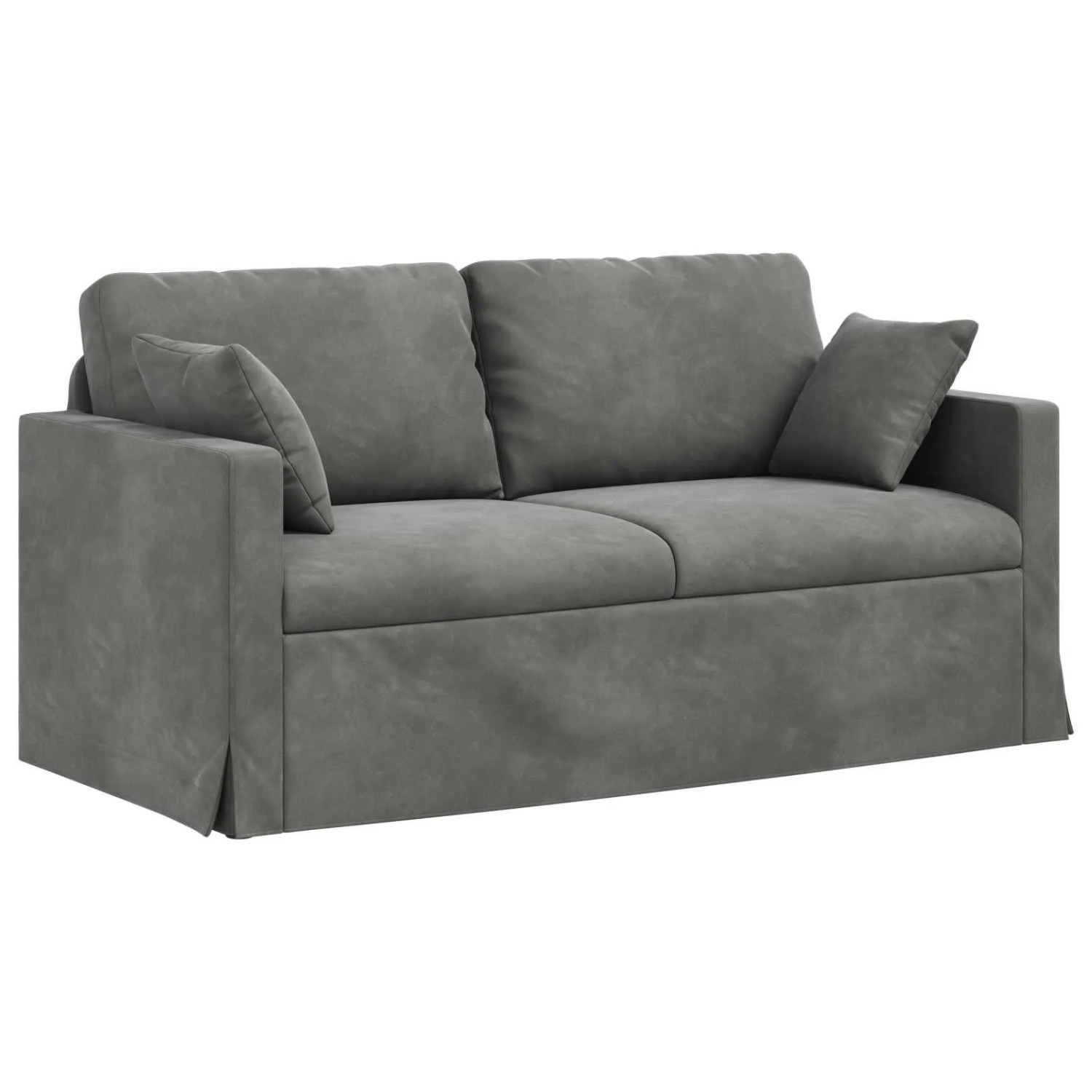 vidaXL Sofa Dunkelgrau 158 x 78 x 80 cm Samt 42024423