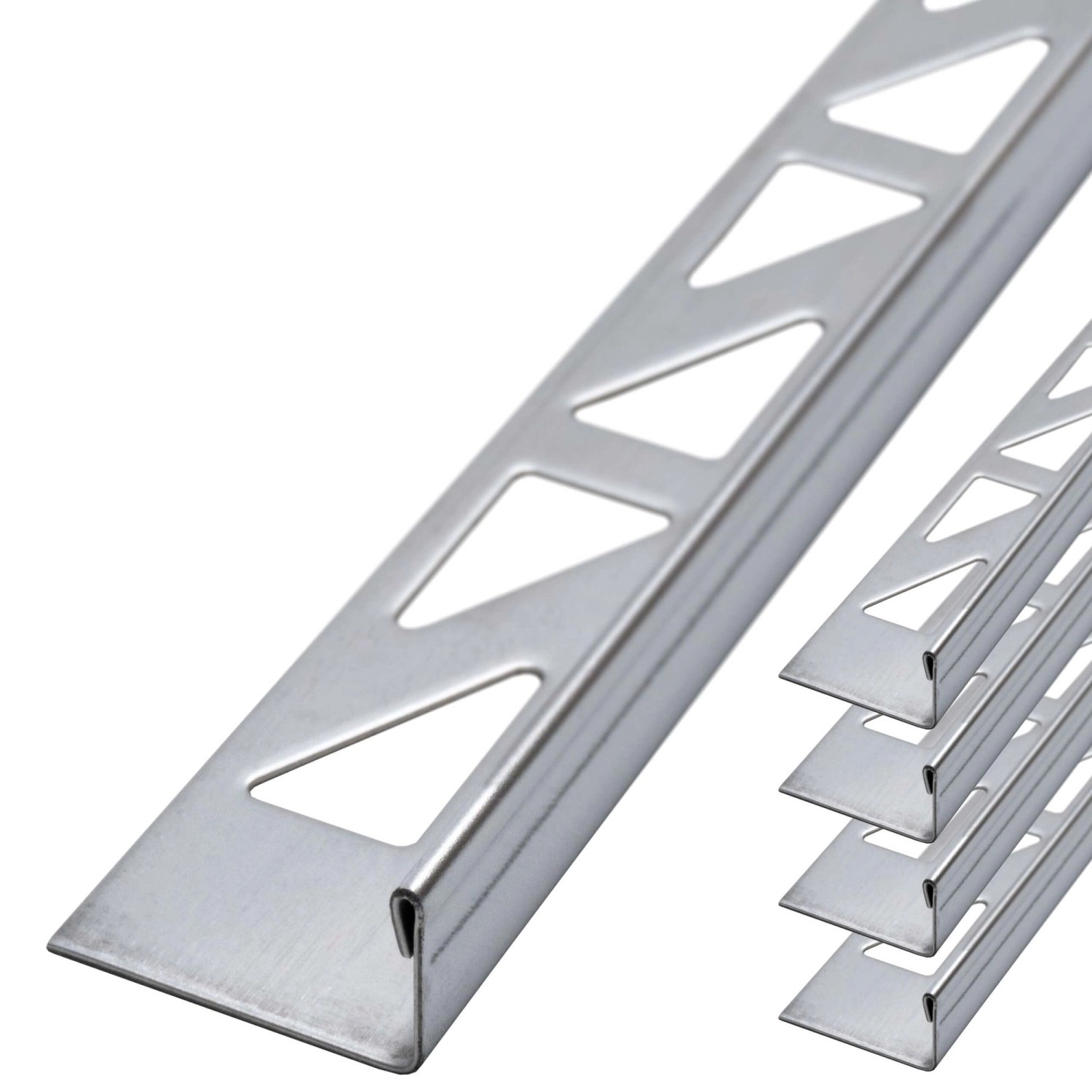 Dalsys Fliesenschiene L-Profil 5x 2,5m x 10mm Edelstahl Poliert Winkelprofi günstig online kaufen