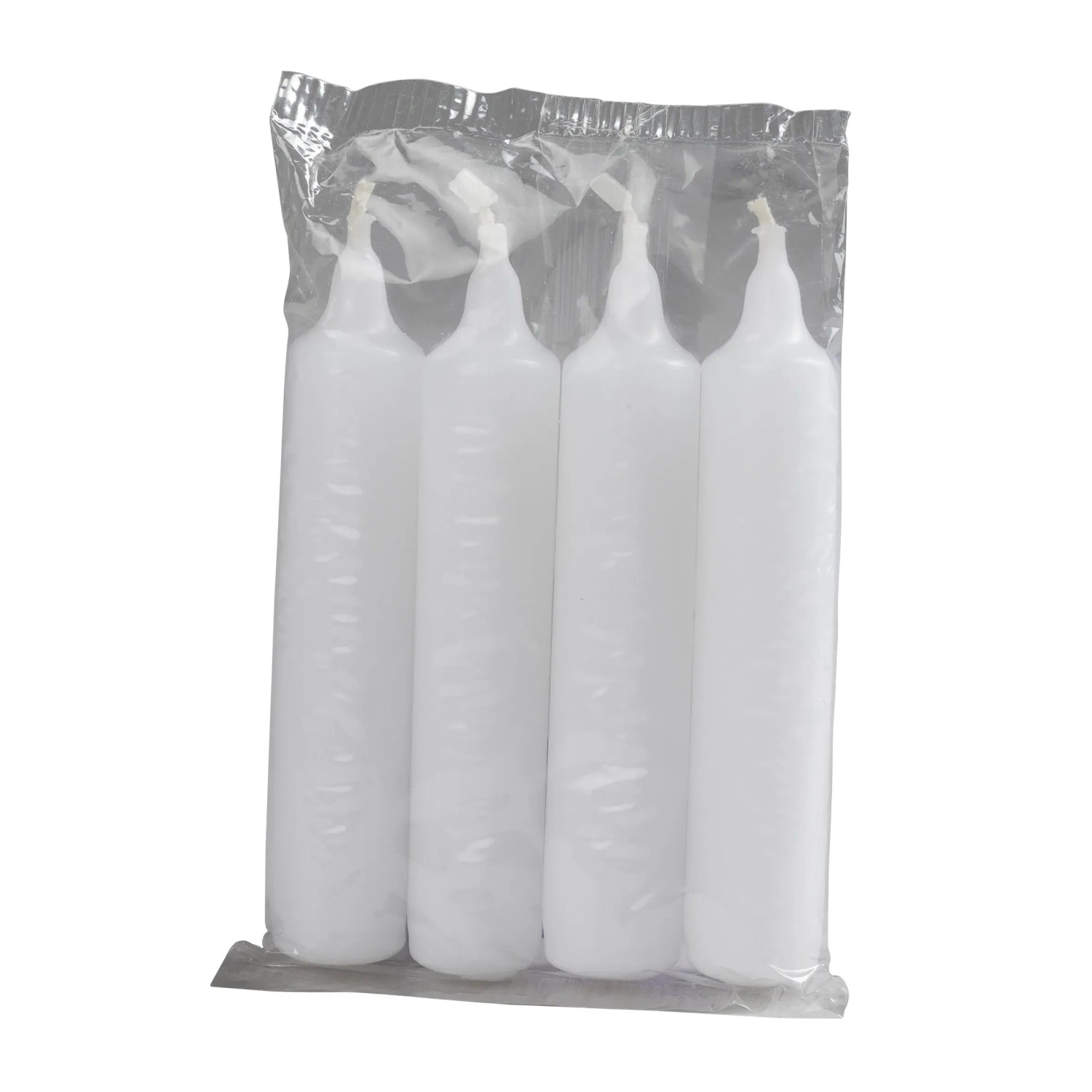 Saico Adventskerzen 4er-Pack 10,5 cm x Ø 2,3 cm Weiß