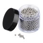 Relaxdays Reinigungsperlen 1000er Set Edelstahl Silber Wiederverwendbar 3 mm 130 g