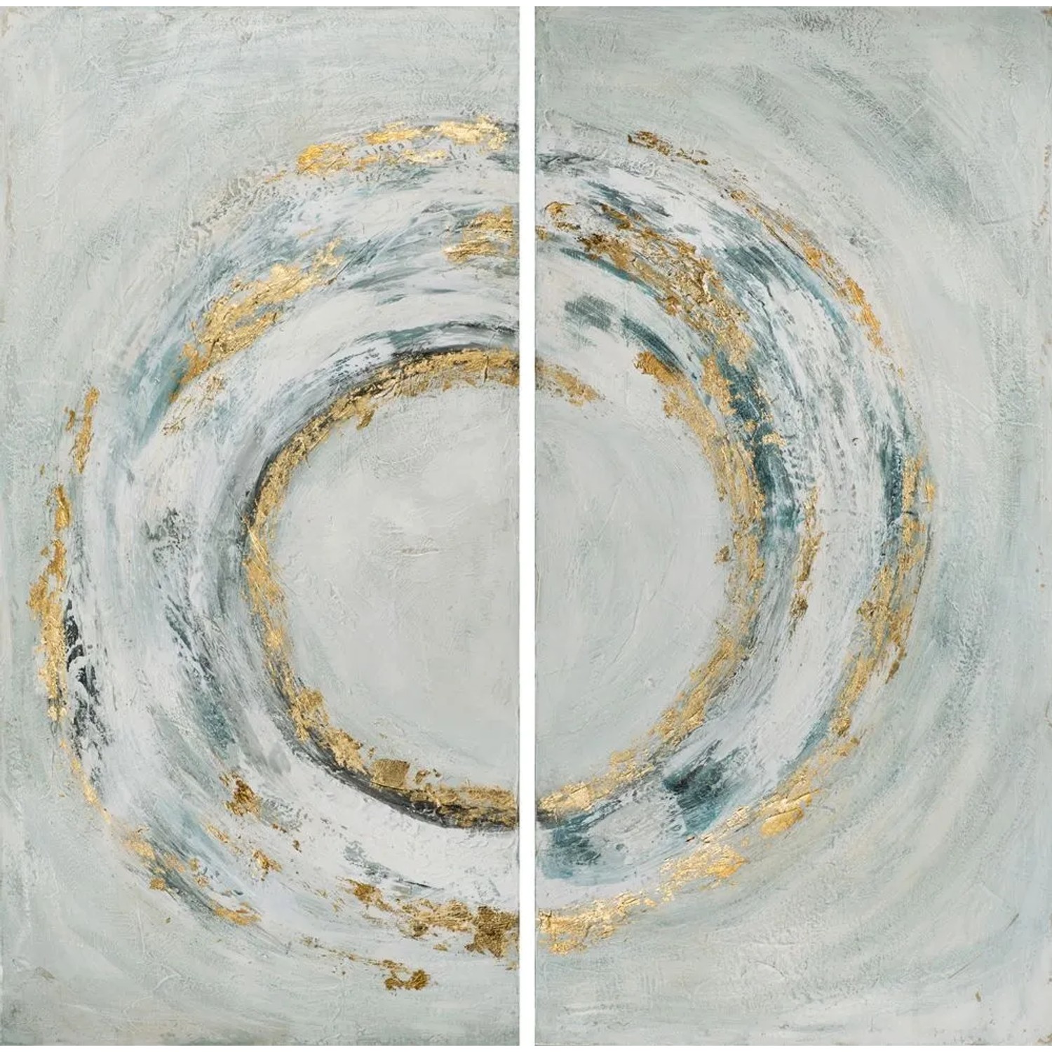 Art Universe Leinwandbild Abstrakter Kreis 140x140 cm