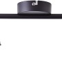 Brilliant LED-Spotrohr Andres, 2-flammig, schwarz matt. Deckenleuchte mit zwei schwenkbaren Spots.