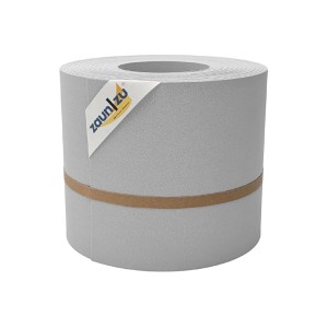 zaunzu Sichtschutz Premium, 26m Rolle, Lichtgrau für Doppelstabmattenzaun.