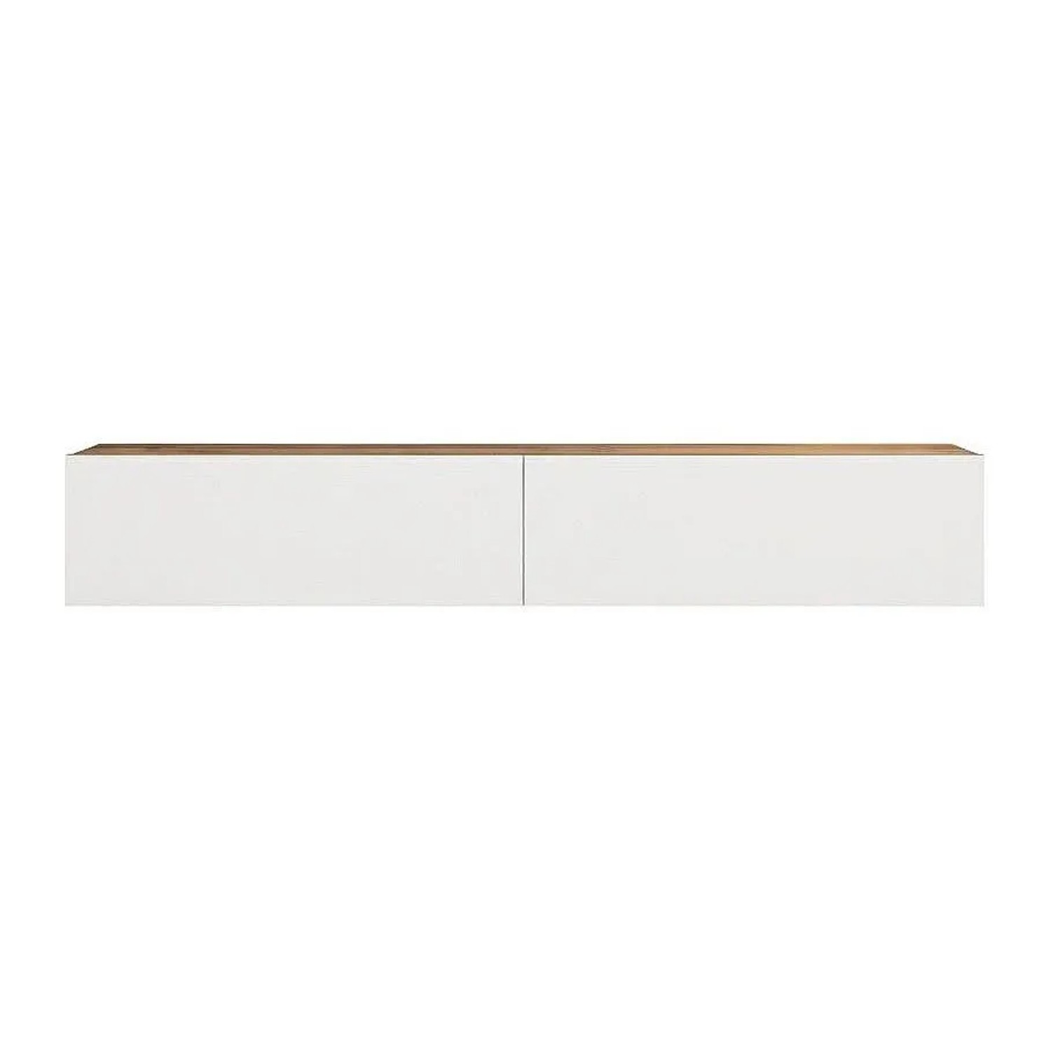Vente-unique Tv-Hängeschrank Aubepina Naturfarben Hell  Weiß 180 cm