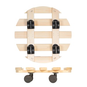 Wagner Multi Roller GH0643 Rolluntersetzer aus Holz mit 4 Doppelrollen, Tragkraft 100 kg.