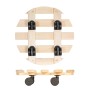 Wagner Multi Roller GH0643 Rolluntersetzer aus Holz mit 4 Doppelrollen, Tragkraft 100 kg.