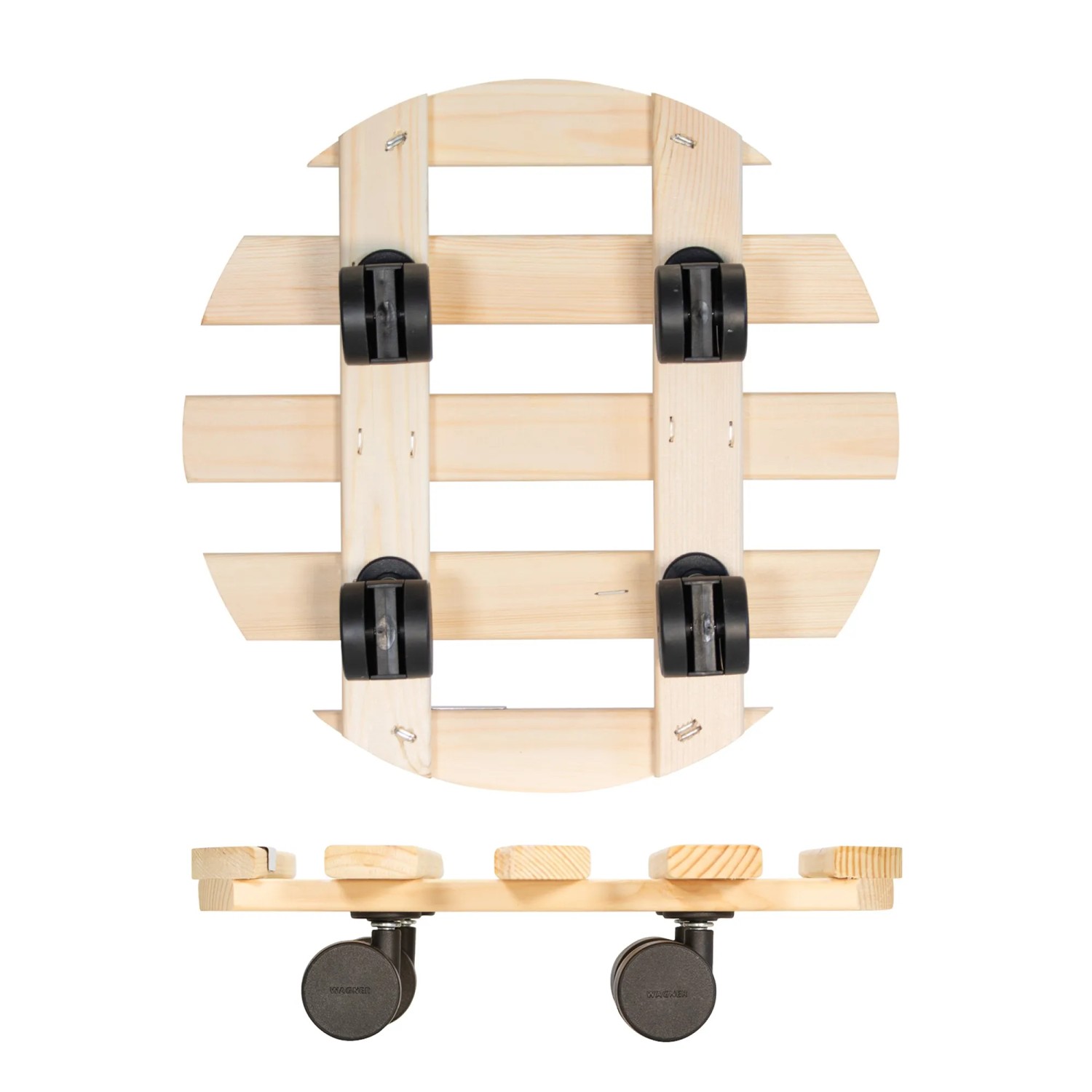 Wagner Multi Roller GH0643 Rolluntersetzer aus Holz mit 4 Doppelrollen, Tragkraft 100 kg.
