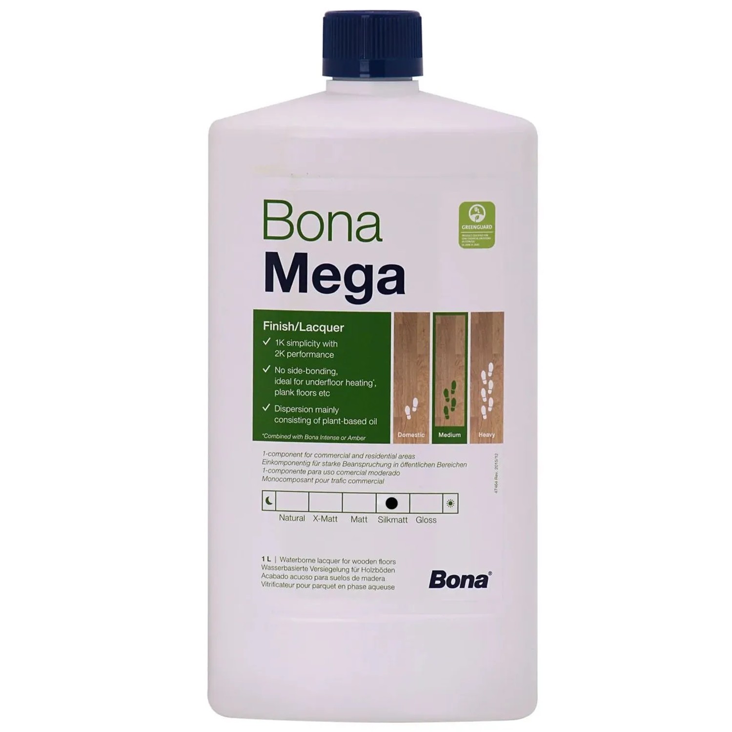 Bona Mega Polyurethan Parkettlack Halb Matt 1 Liter