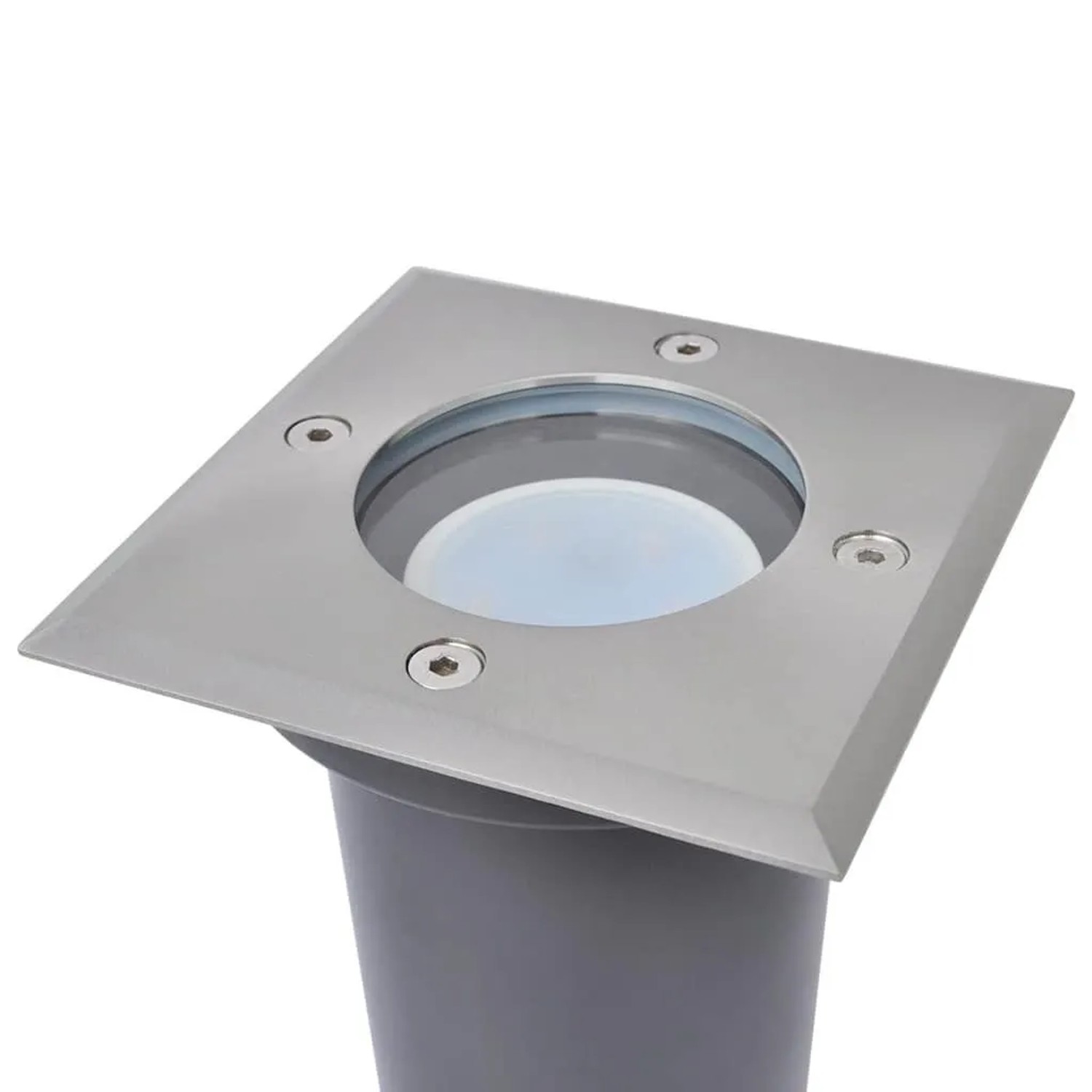 vidaXL LED-Bodeneinbaustrahler 3 Stk Outdoor Quadratisch 42413_3