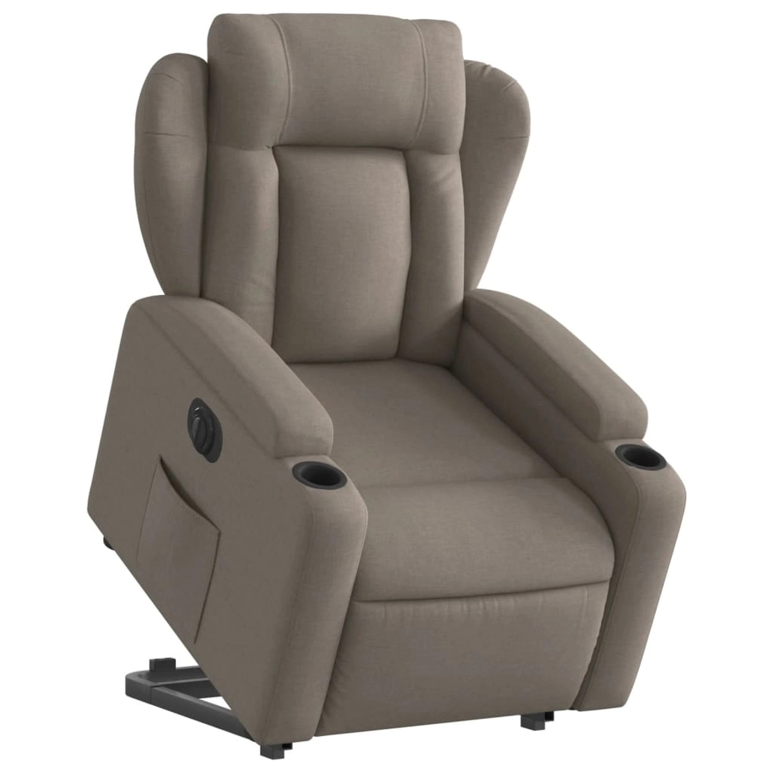 vidaXL Relaxsessel mit Aufstehhilfe Elektrisch Taupe Stoff Modell 3 günstig online kaufen