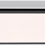 Schwarze LED-Deckenleuchte Flat, 119,5x29,5 cm, dimmbar.