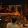 Philips Hue Calla Sockelleuchte, Erweiterung für smarte Gartenbeleuchtung in Schwarz.