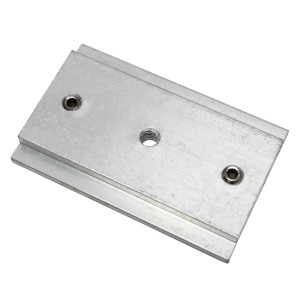 Gardinia Schienenverbinder für 3-läufige Vorhangschiene, silberfarben.