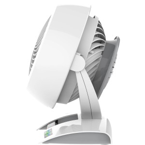 Weißer Vornado 5303DC Tischventilator mit Neigungsfunktion für optimale Luftzirkulation.
