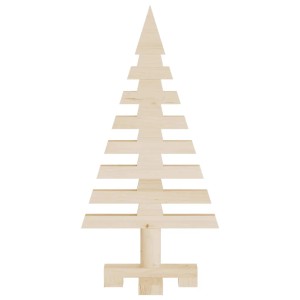 vidaXL Weihnachtsbaum aus Holz, 60 cm, Kiefer Massivholz zum Schmücken. DIY Deko für Weihnachten.