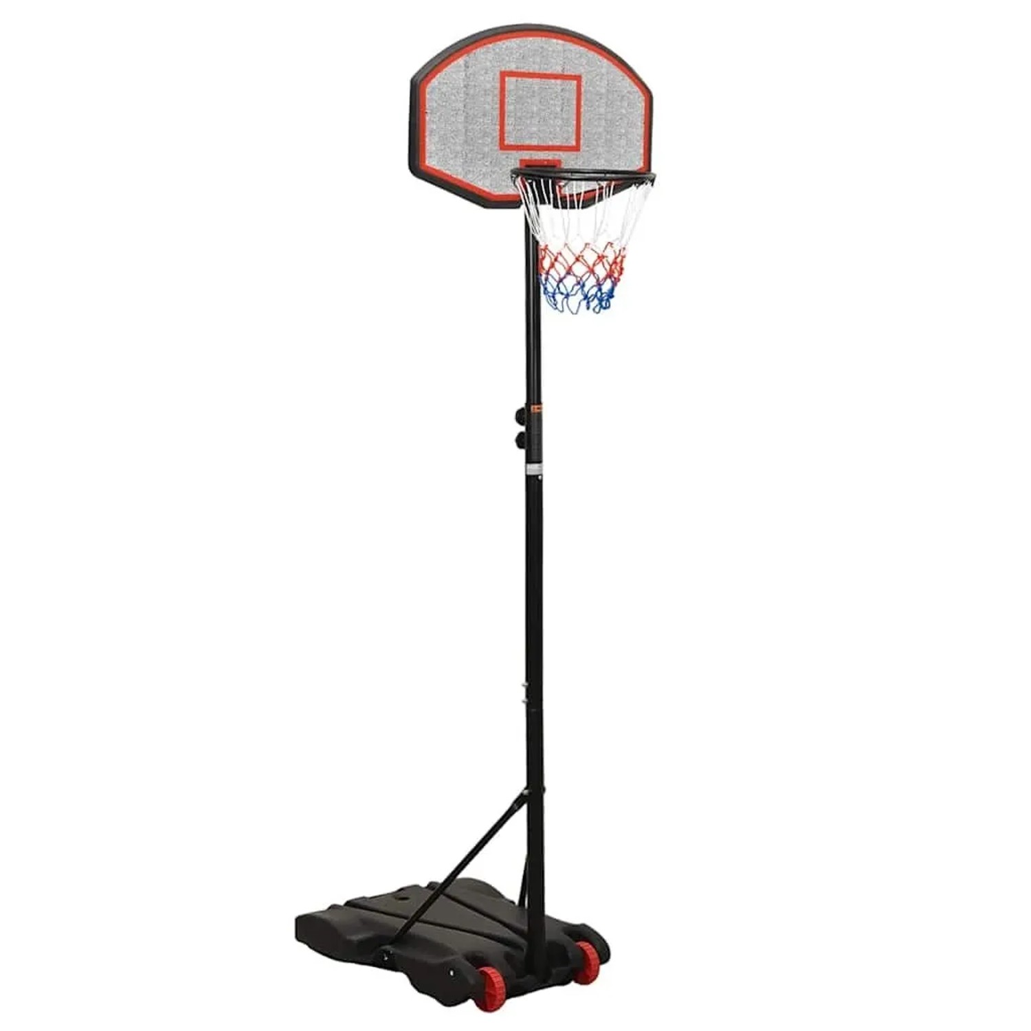 vidaXL Basketballständer Schwarz 216-250 cm Polyethylen 93656