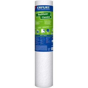Rolle Erfurt Rauhfaser Classico Tapete, 20x0,53m, überstreichbar, klassische Struktur.