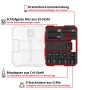 Einhell KFZ Impact Stecknuss Bit Set, 32-teilig im XL Case, 1/2 Zoll.