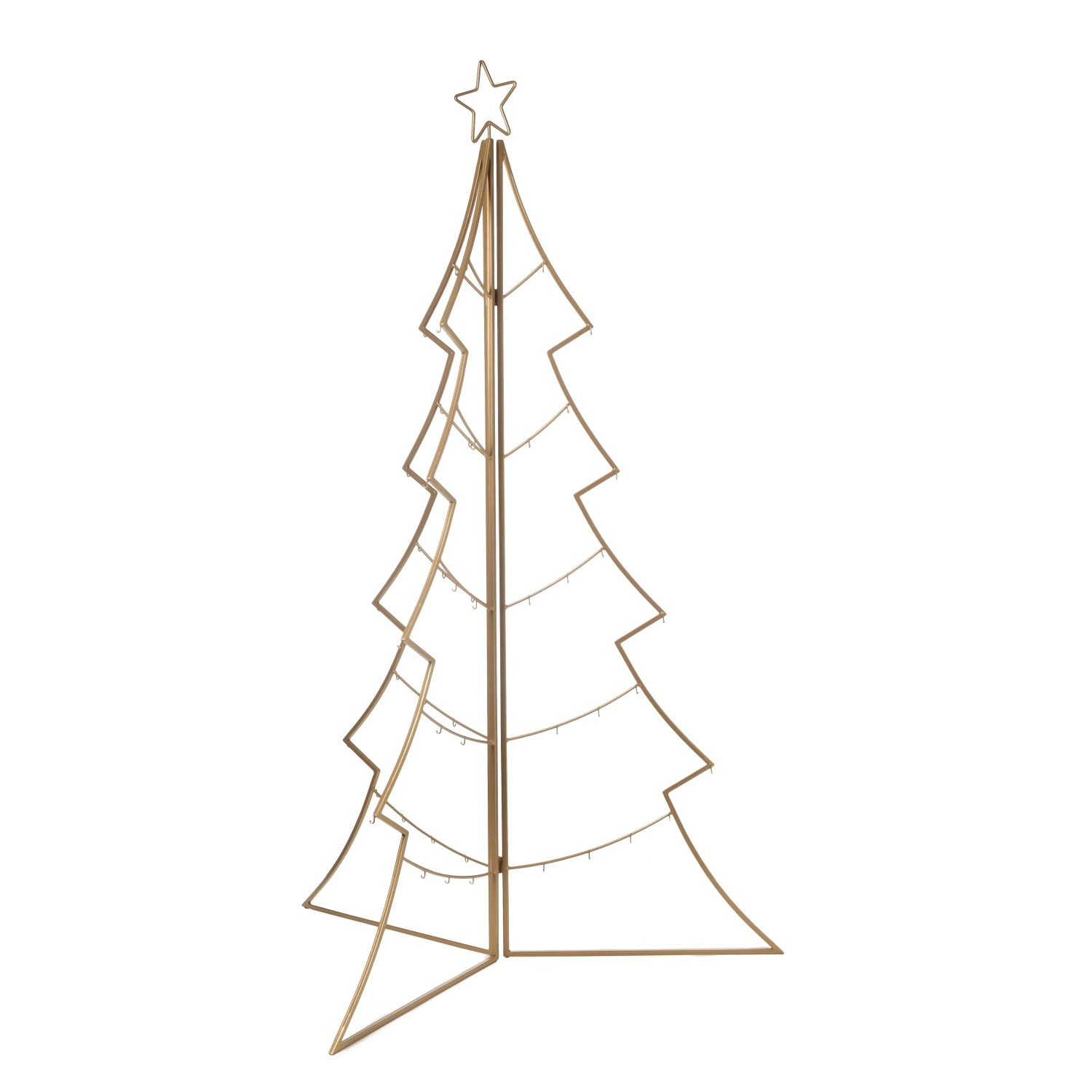 Weihnachtsbaum Metall mit Haken 118 cm Gold kaufen bei OBI