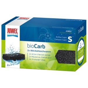 Juwel BioCarb Kohleschwamm S für Bioflow Filter, 2er-Pack, zur Reinigung von Aquarienwasser.