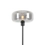 QAZQA Art Deco Stehlampe Schwarz mit Rauchglas Bizle_4