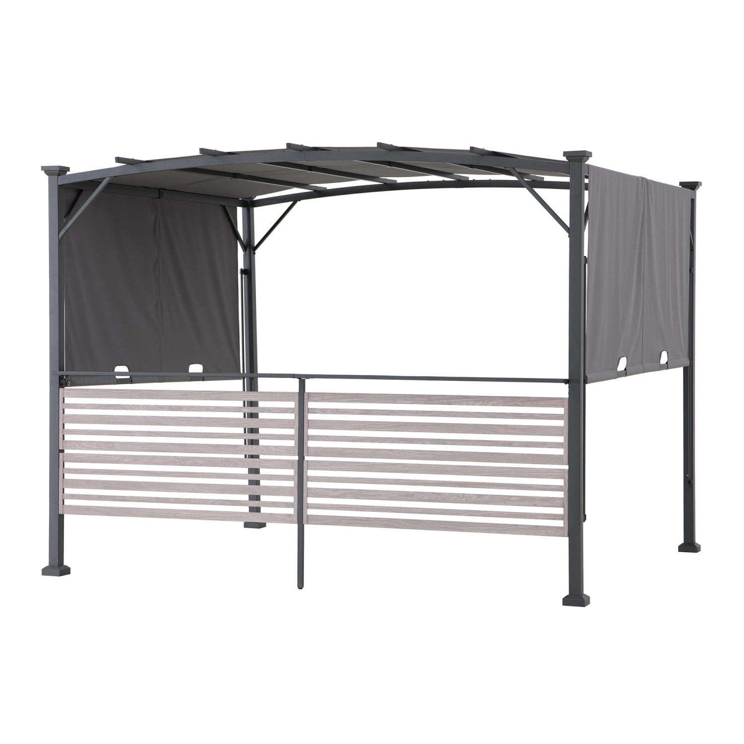 Sunjoy Whirlpool Pergola Titov aus Stoff 270 cm x 300 cm Grau günstig online kaufen