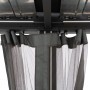 Sunjoy Netz für Matterhorn Multi-Pergola, graues Moskitonetz mit Aufhängung für Terrassenüberdachung.