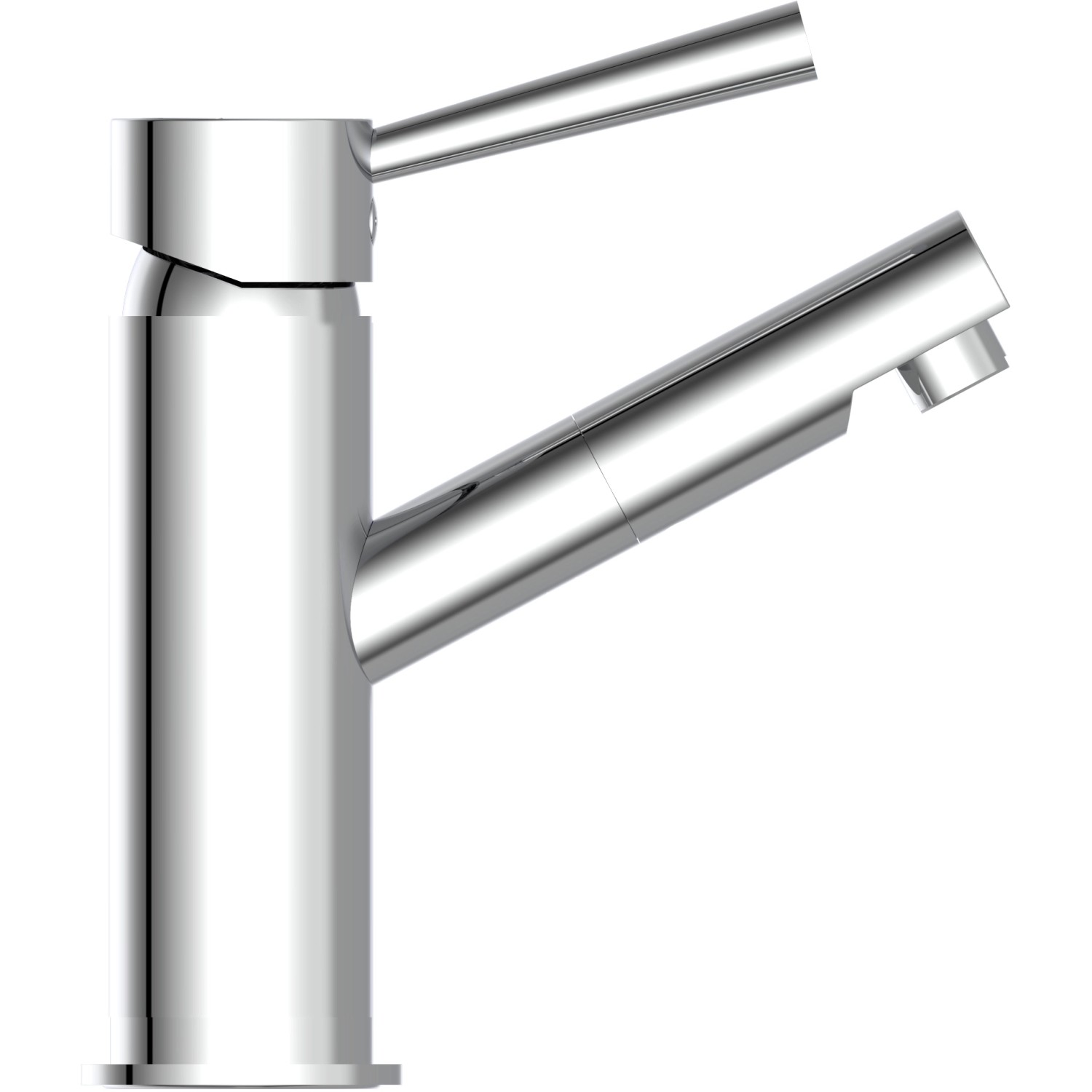 Schütte Cornwall Niederdruck Waschbeckenarmatur in Chrom, Einhebelmischer.