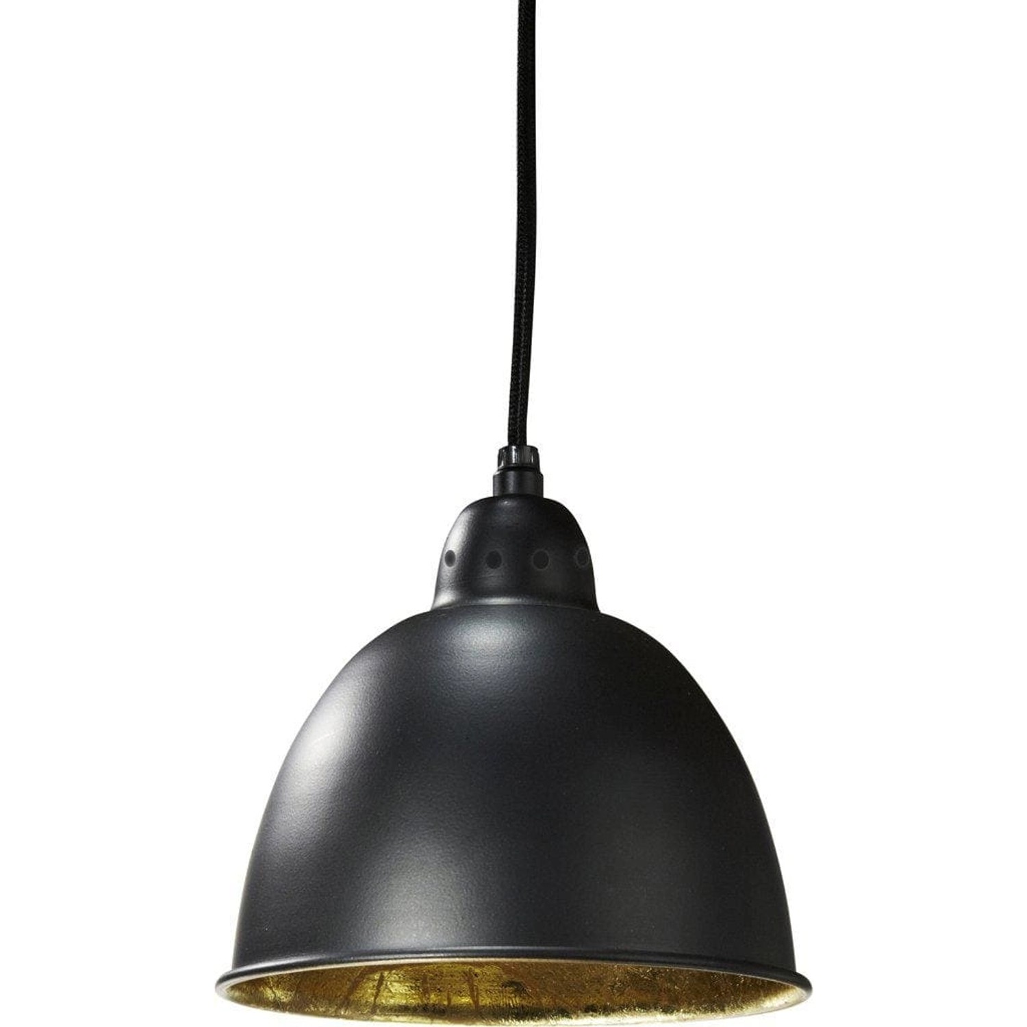 PR Home Chicago Hochwertige Pendelleuchte aus Metall Schwarz Gold 18cm E27 günstig online kaufen