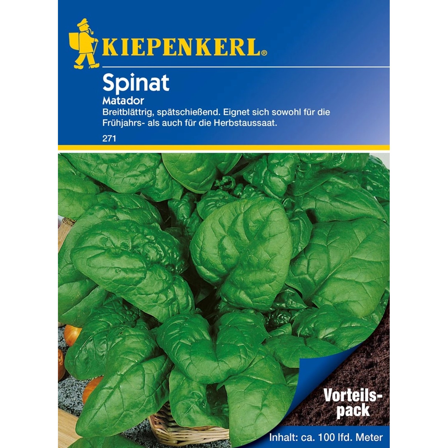 Kiepenkerl Spinat Matador Vorteilspack groß (Spinacia oleracea) günstig online kaufen