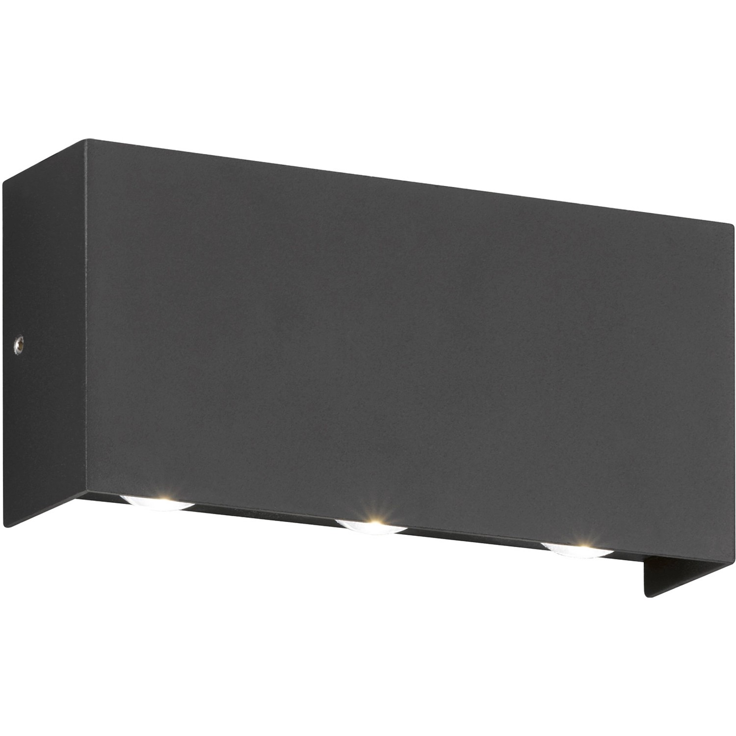 Fischer & Honsel LED-Außenleuchte Nairobi Schwarz 8 cm x 4,7 cm x 17 cm